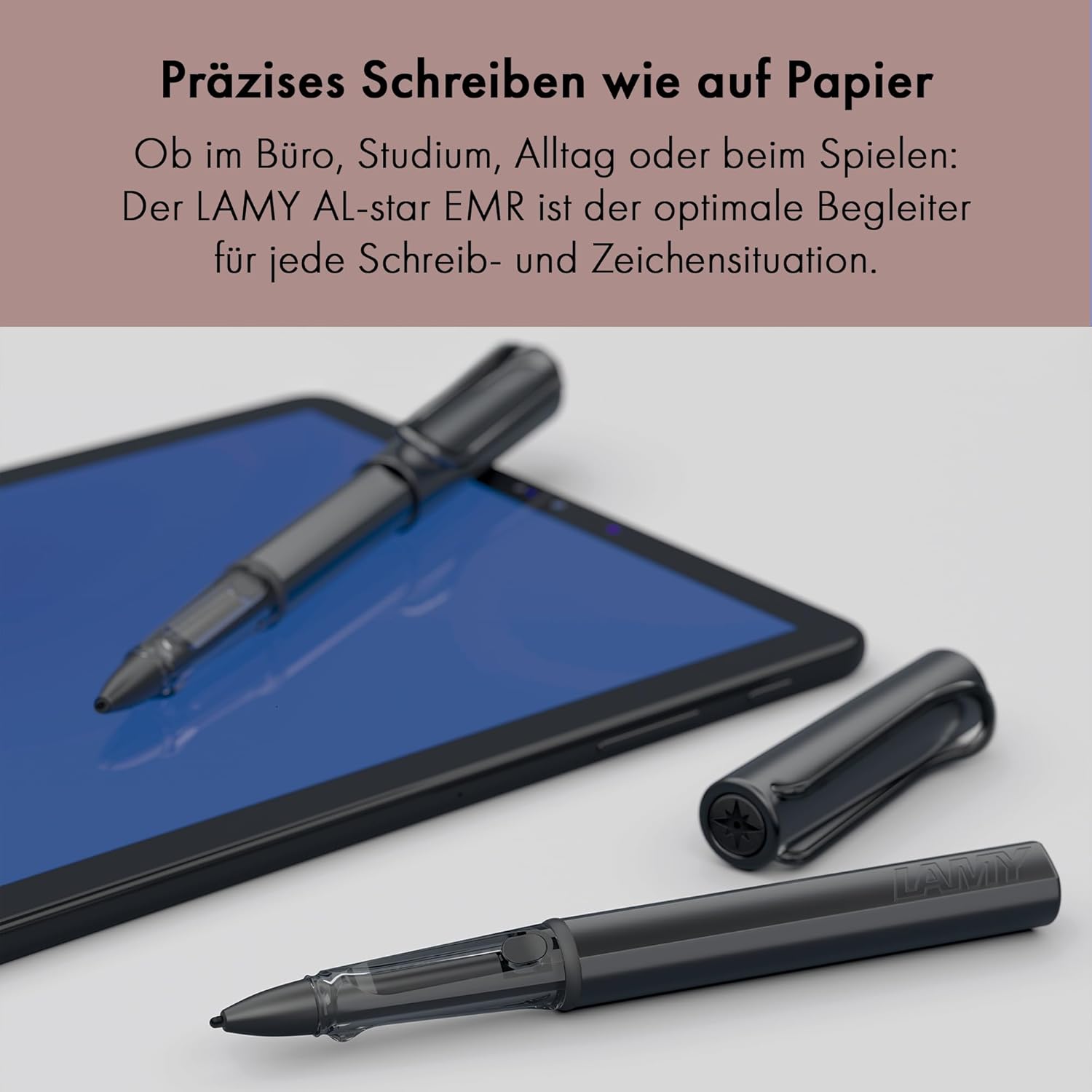 LAMY AL-Star EMR Stylus Pen Replacement Tip Black (Pack of 4) - Replaceable Lamy Z108 POM Round Tip for Rough Surfaces - 0.7mm Tip Radius – Bild 3