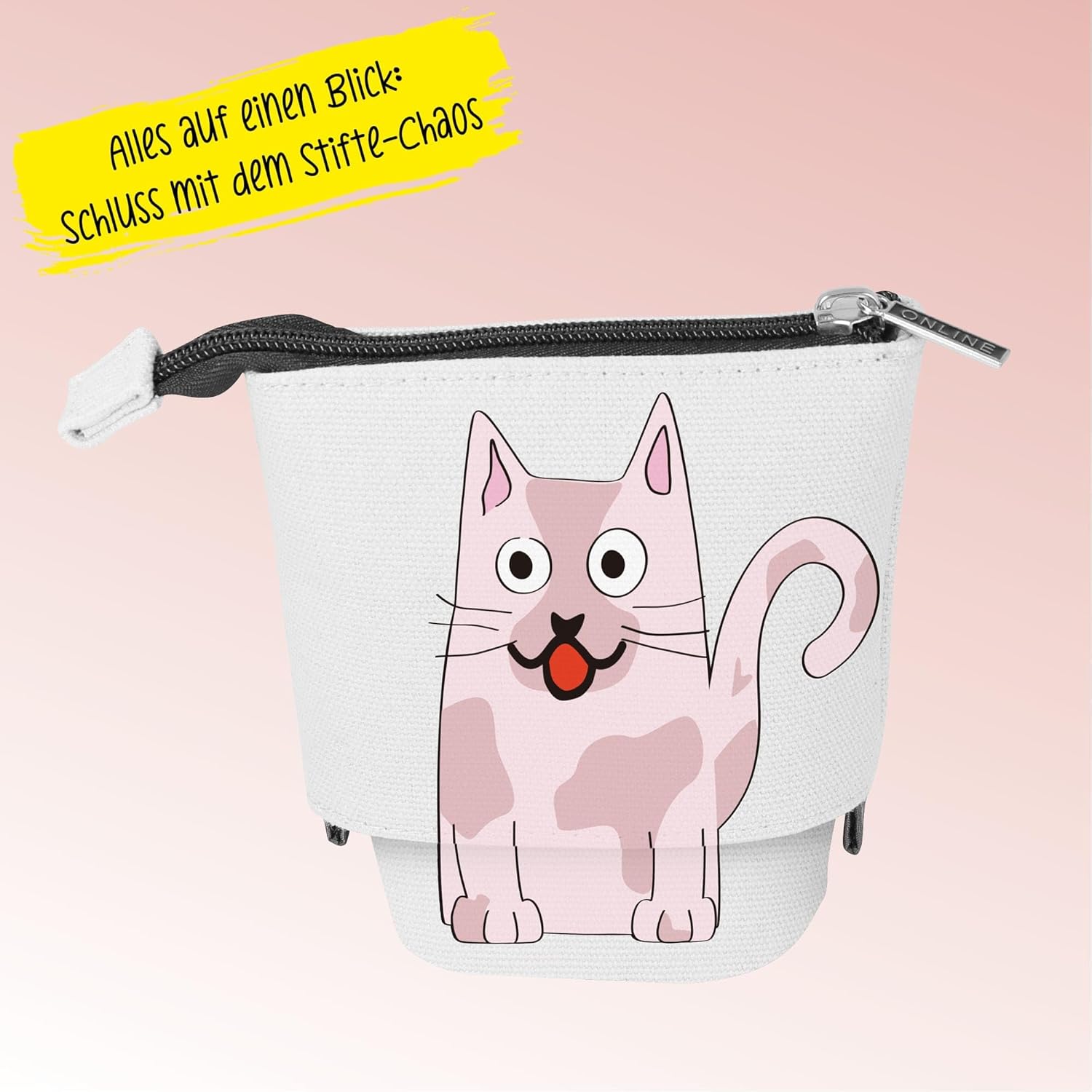 ONLINE Premium-Schlampermäppchen/Pencil Case I Stylisches Schlamperetui für Jungen & Mädchen I Federmäppchen mit praktischem Reißverschluss I Ideal für Schule, Uni & Büro – Bild 4