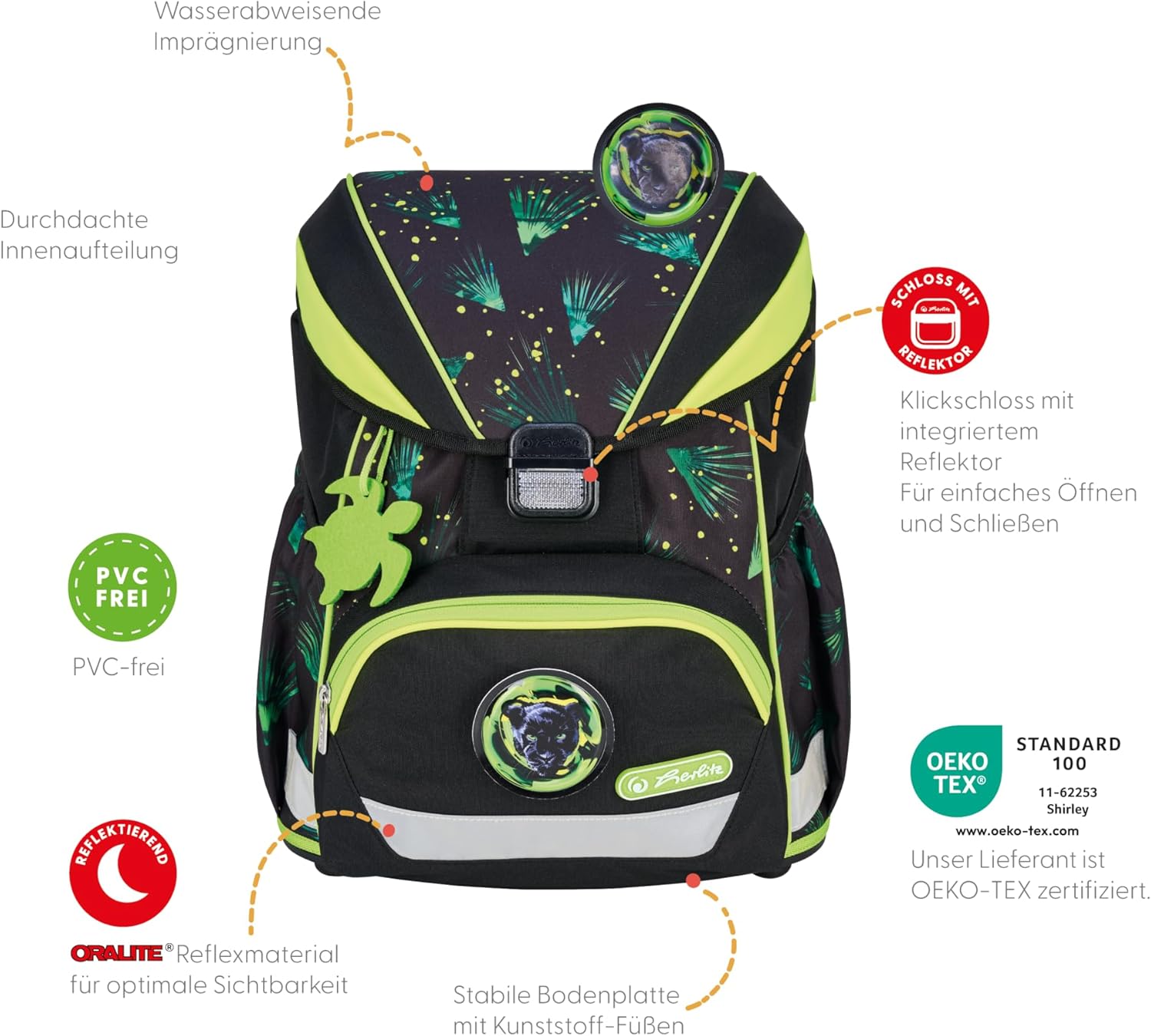 Herlitz UltraLight XL Plus Jungle Explorer School Bag, 22 L – Bild 9