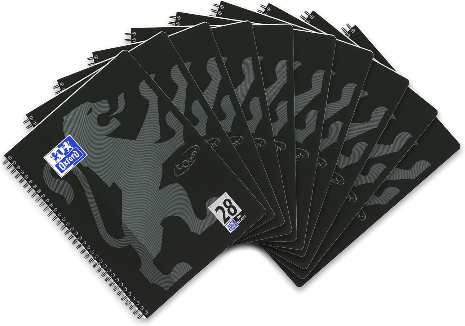 OXFORD 400086492 Collegeblock "Touch" Writing Pad, Black 10