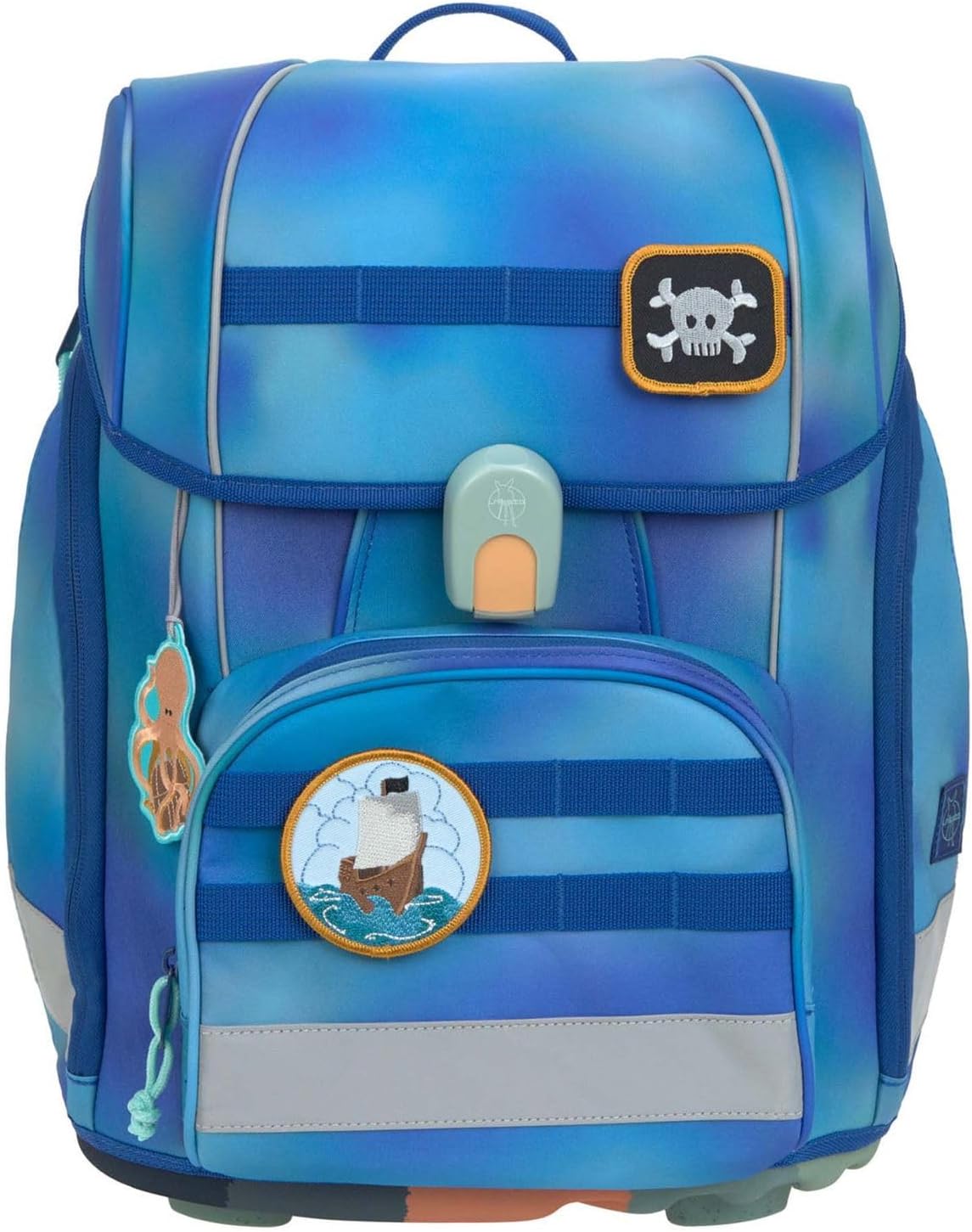LÄSSIG School Bag Set Boxy Unique Gradient Green/Blue – Bild 2