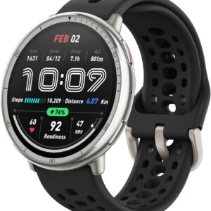 Amazfit Active 2 Smart Watch 44mm, AI, Sprachsteuerung, GPS und kostenloses Kartenmaterial, 10 Tage Akku, Fitness Tracker mit 160plus Sportmodi, 5 ATM wasserdicht für Android und iPhone