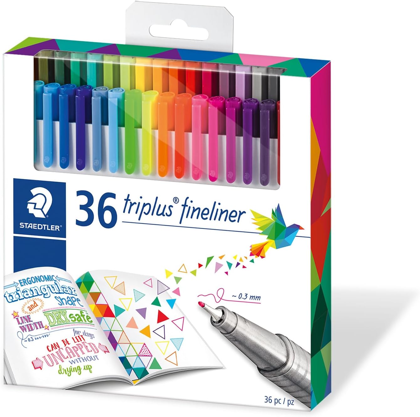 Staedtler Triplus fineliner pen.