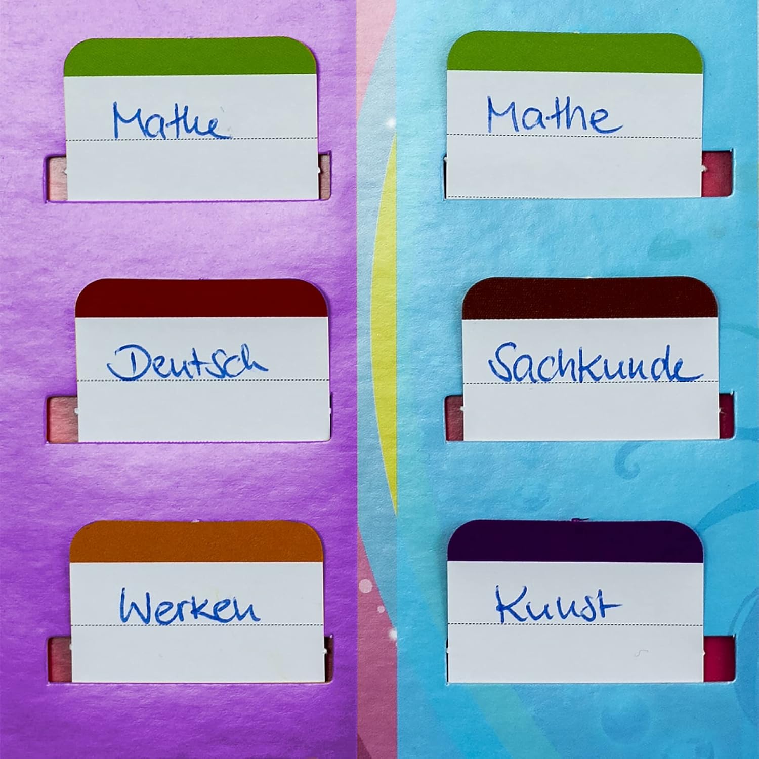 Klipp&Klar Timetable Steck Fix - Unicorn Portrait, A3 - Ideal for Girls in Primary School, Unicorn - Unicorn – Bild 5
