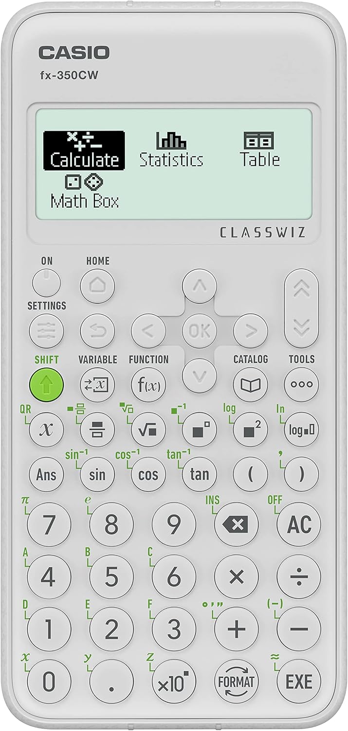 Casio FX-350CW Scientific Calculator with Over 290 Functions and Natural HD Display with 4 Grey Levels
