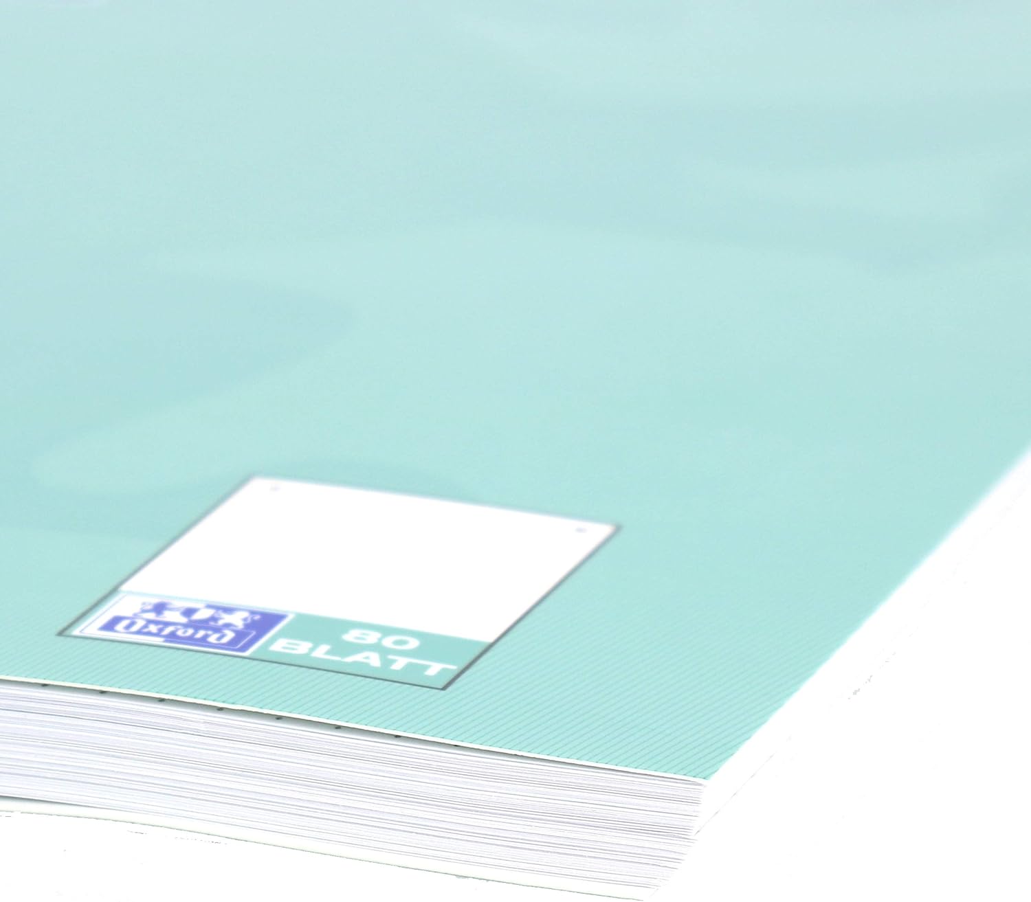 Oxford College Notepad A4 Dotted, 80 Sheets, Green Blue, Pack of 5 – Bild 6