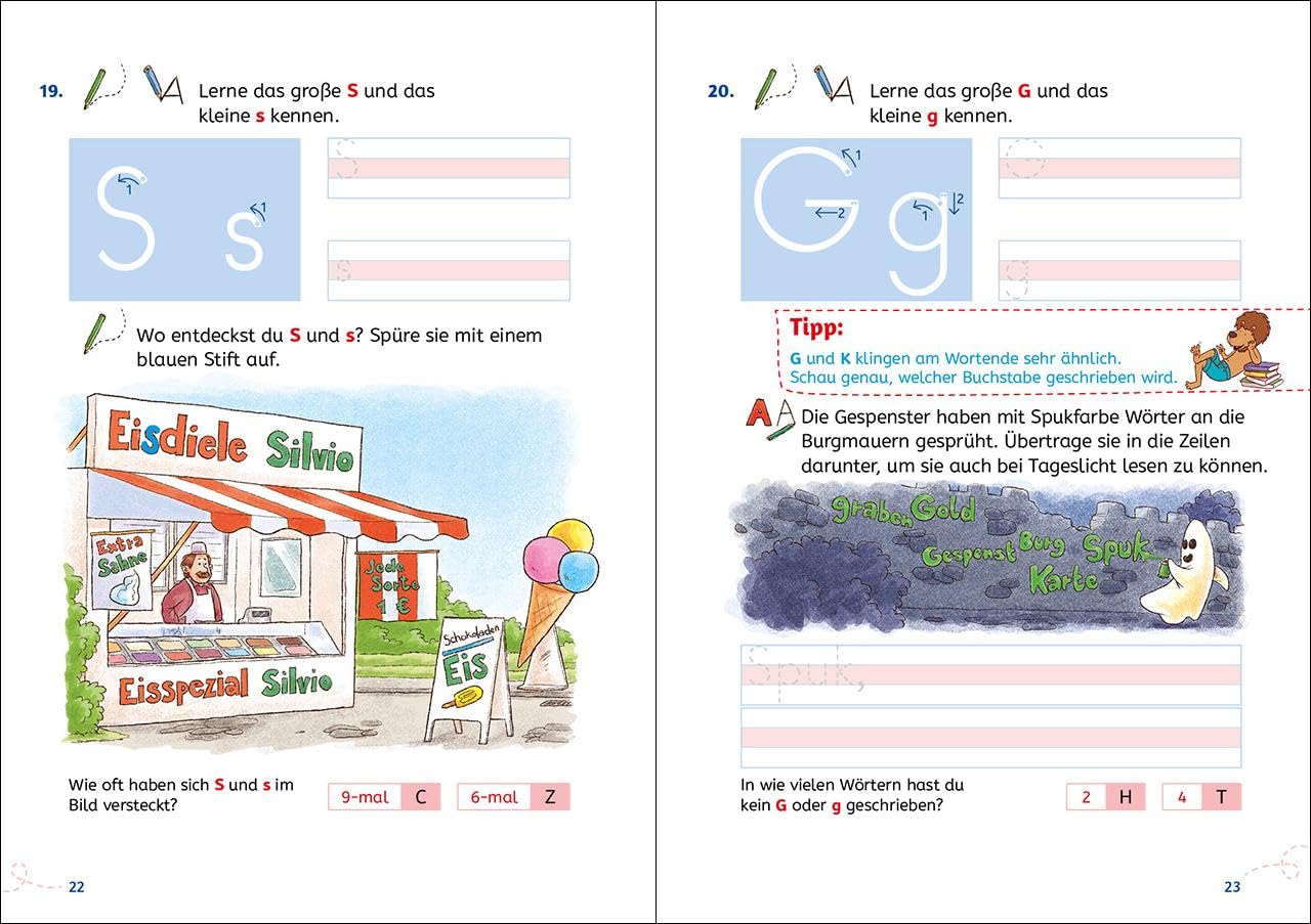 Leselöwen Lernhilfen - Schreiben lernen - 1. Klasse: Erfolgreich schreiben lernen in der 1. Klasse - In Zusammenarbeit mit einer erfahrenen Pädagogin entwickelt – Bild 3