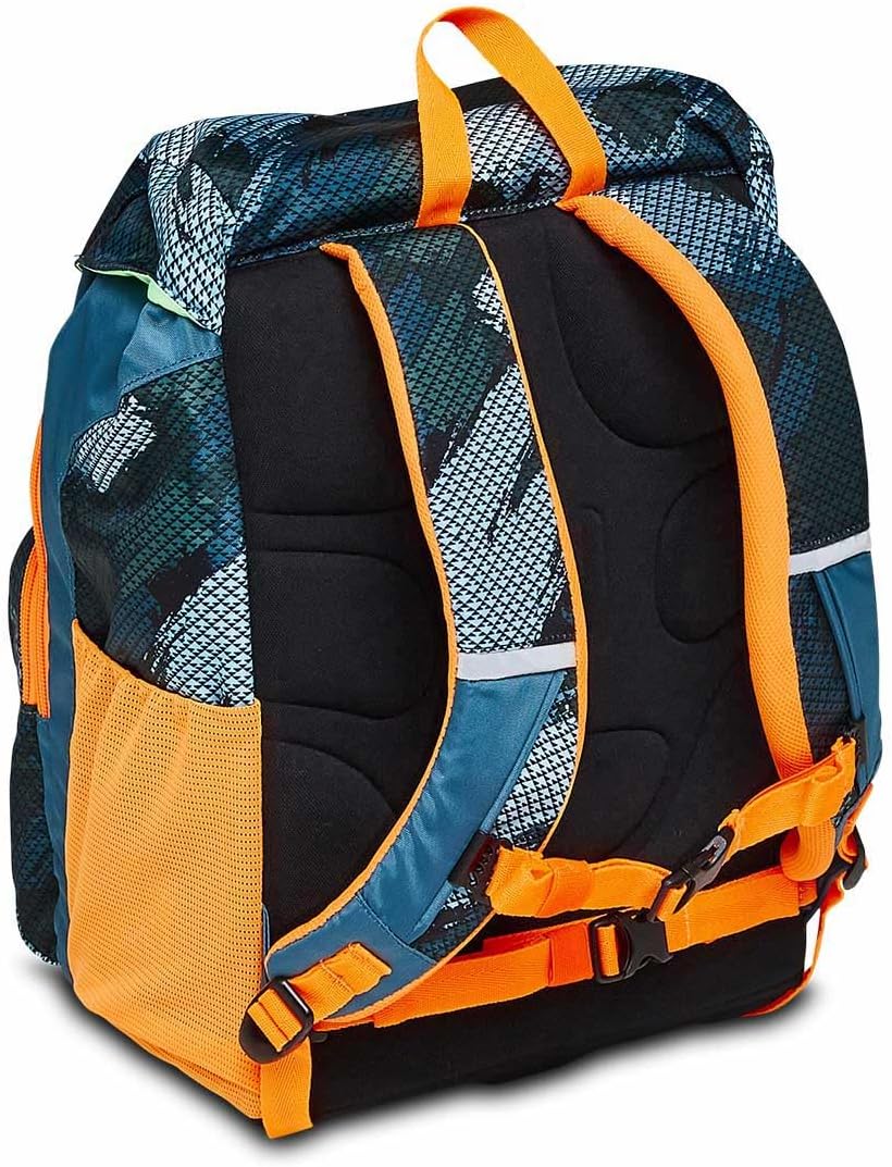 SJ GANG STYLE JAM GANG Ergonomischer Schulranzen, mit Höhenverstellungssystem & nachhaltigem Gewebe; mit Trinkflaschenfach, Seitentaschen, Brust- und Hüftgurt; für Grundschule, Mädchen&Jungen – Bild 6
