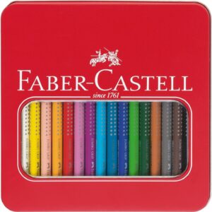 Faber Castell Jumbo Grip Bud Colouring Pencils with 16 Pieces Assorti