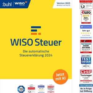 WISO Steuer 2025 (für Steuerjahr 2024) Für Windows, Mac, Smartphones und Tablets | Digitaler Download