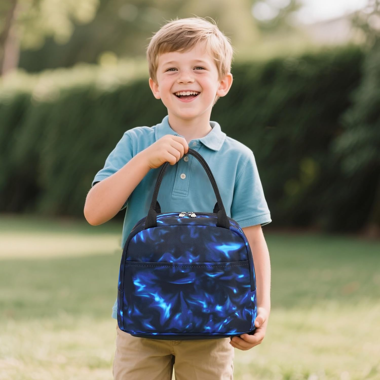 LEDAOU School Backpack Boys Teenagers Children Juvenile Girls Daypack Girls Leisure Backpack, blue, Backpack – Bild 9