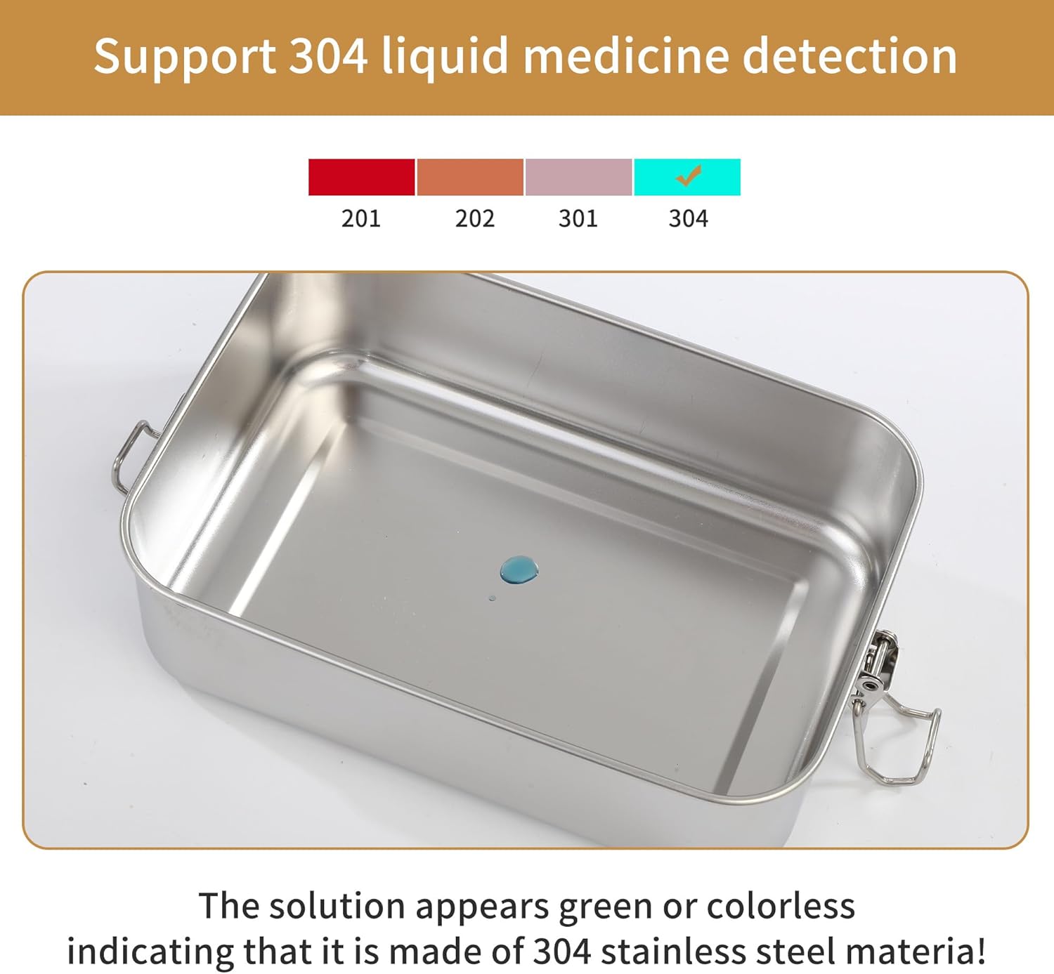 Stainless Steel Lunch Box 1400 ml with Compartments for Children and Adults - Waterproof Lunch Box with 2 Sliding Dividers - Leak-Proof – Bild 4