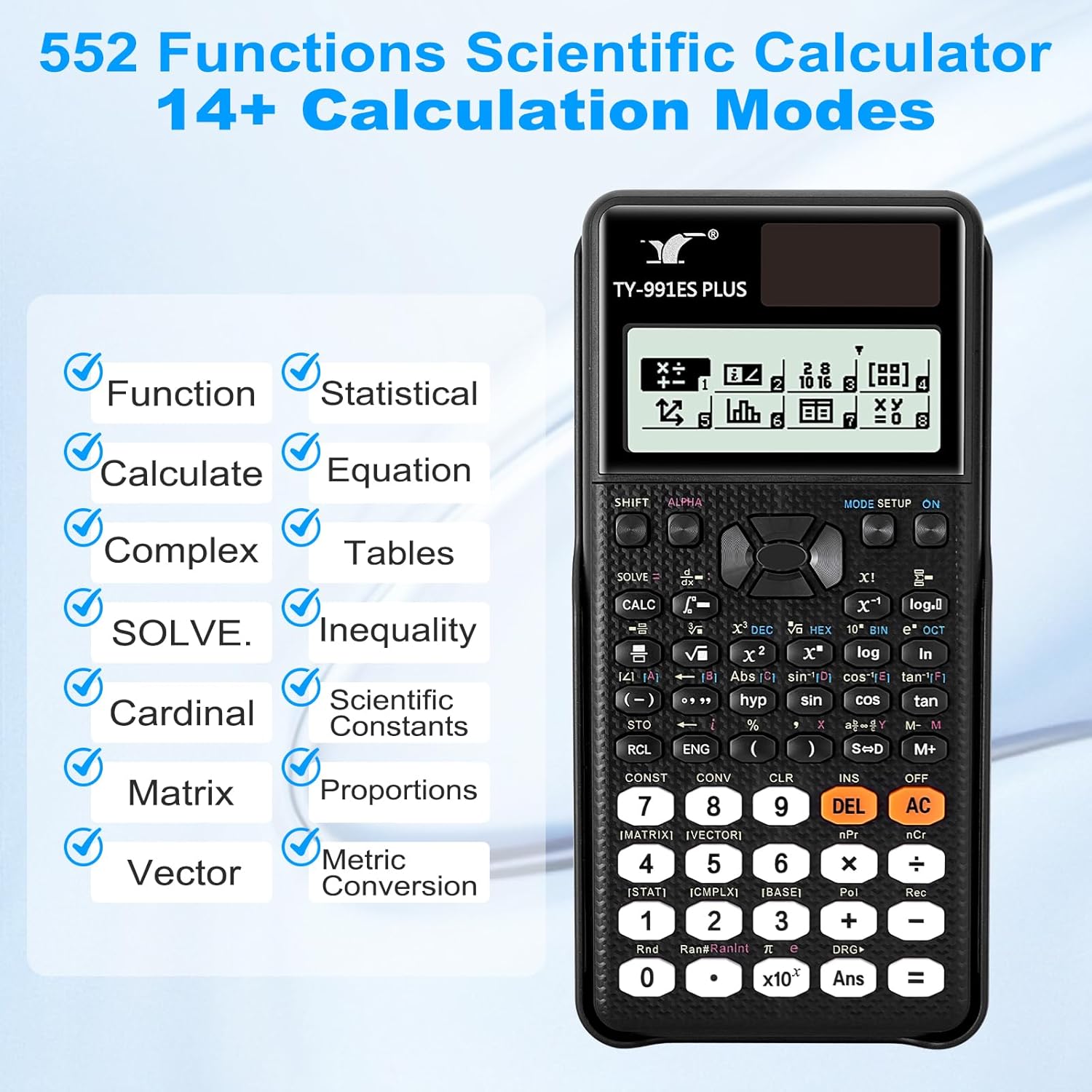Scientific calculator for precise calculations in school and work. – Bild 2