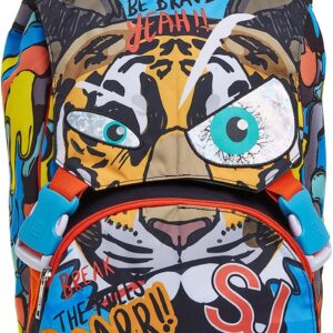 SJ Backpack, School Bag for Primary School, from 1st Grade, Expandable School Bag, Extra Volume, Spacious School Bag for Girls and Boys, Multicolor/Pattern, with Flip System, Floral / Vapor, School &