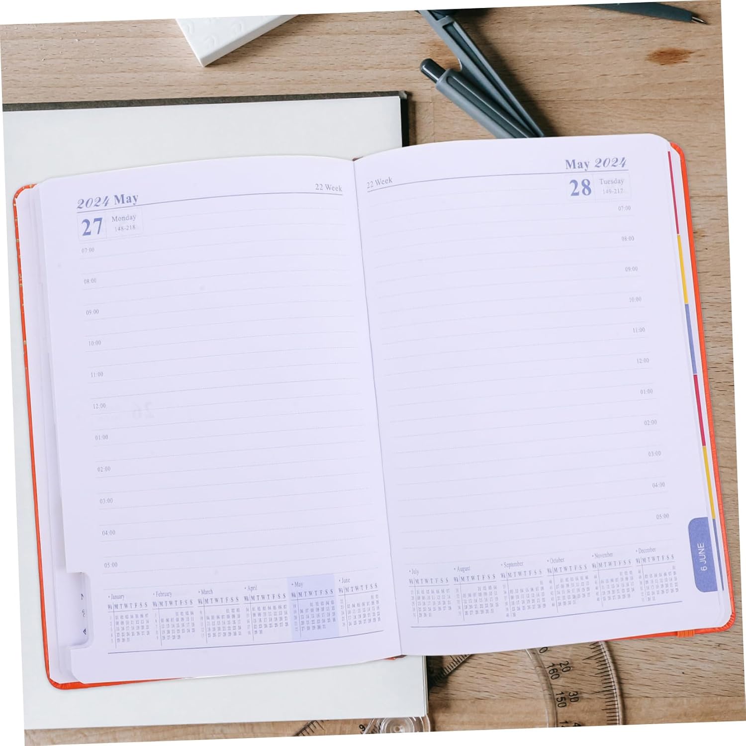Operitacx Wochenplaner Lehrerplaner Und Unterrichtsplaner Datumskalender Stundenplaner Wochenkalender To-do-listen-notizblock Lernplanblock Kalender – Bild 7
