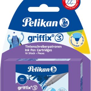 Pelikan 943399 Ink Cartridges for Rollerball Pens Blue (Pack of 10)