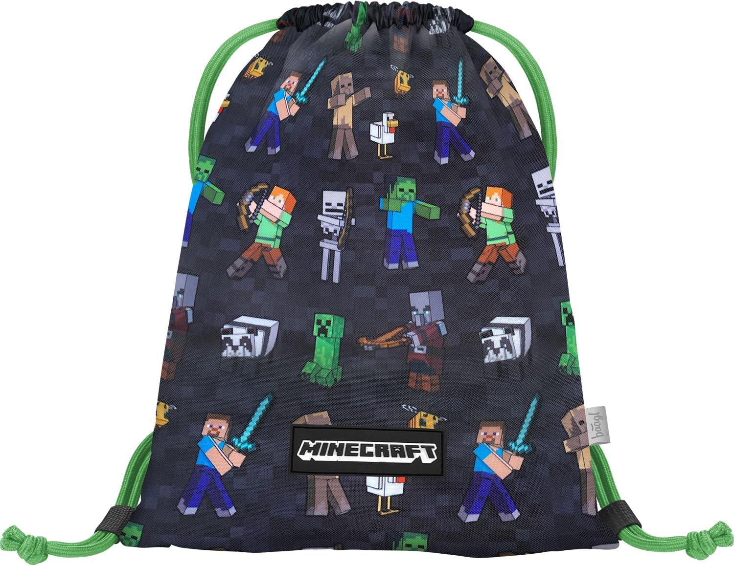 Baagl School Bag Boys for 1st Grade, Airy School Bag Set 3 Pieces, Primary School Backpack for Kids, Satchel for School, Satchel, Minecraft, M, backpack set – Bild 8