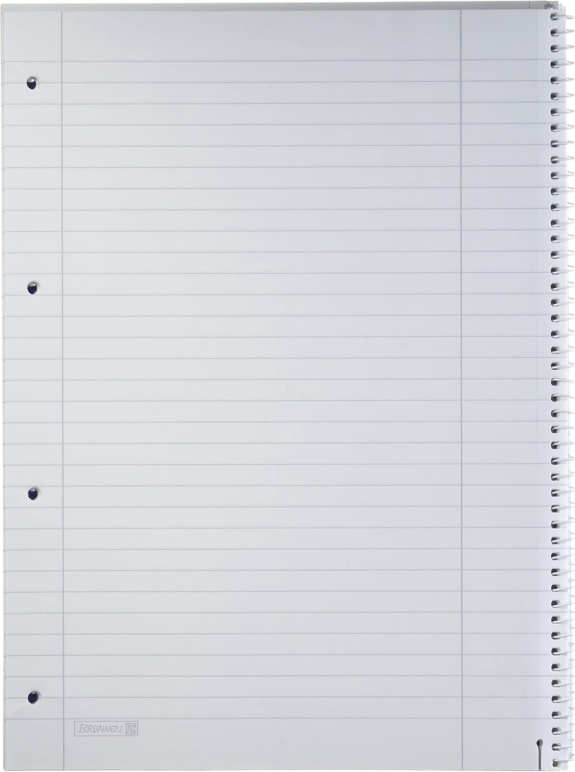 Brunnen 1067908 Student Notepad/College Pad (A4, 70 g/m², 80 Sheets) & 1067907 Notepad/College Pad Student (for Left-Handed Users, A4, Lined, Line Style 27, 70 g/m², 80 Sheets with Spiral Right) – Bild 6