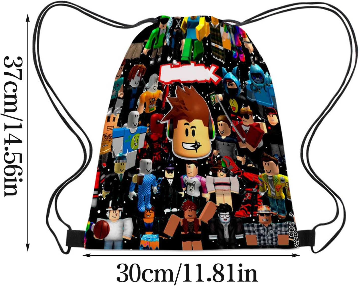 Roblx Gym Bag, Roblx Sports Bag, Small, Backpack with Drawstring, Sports Swimming, School, Travel Sack Pack, for Fans Gifts – Bild 2