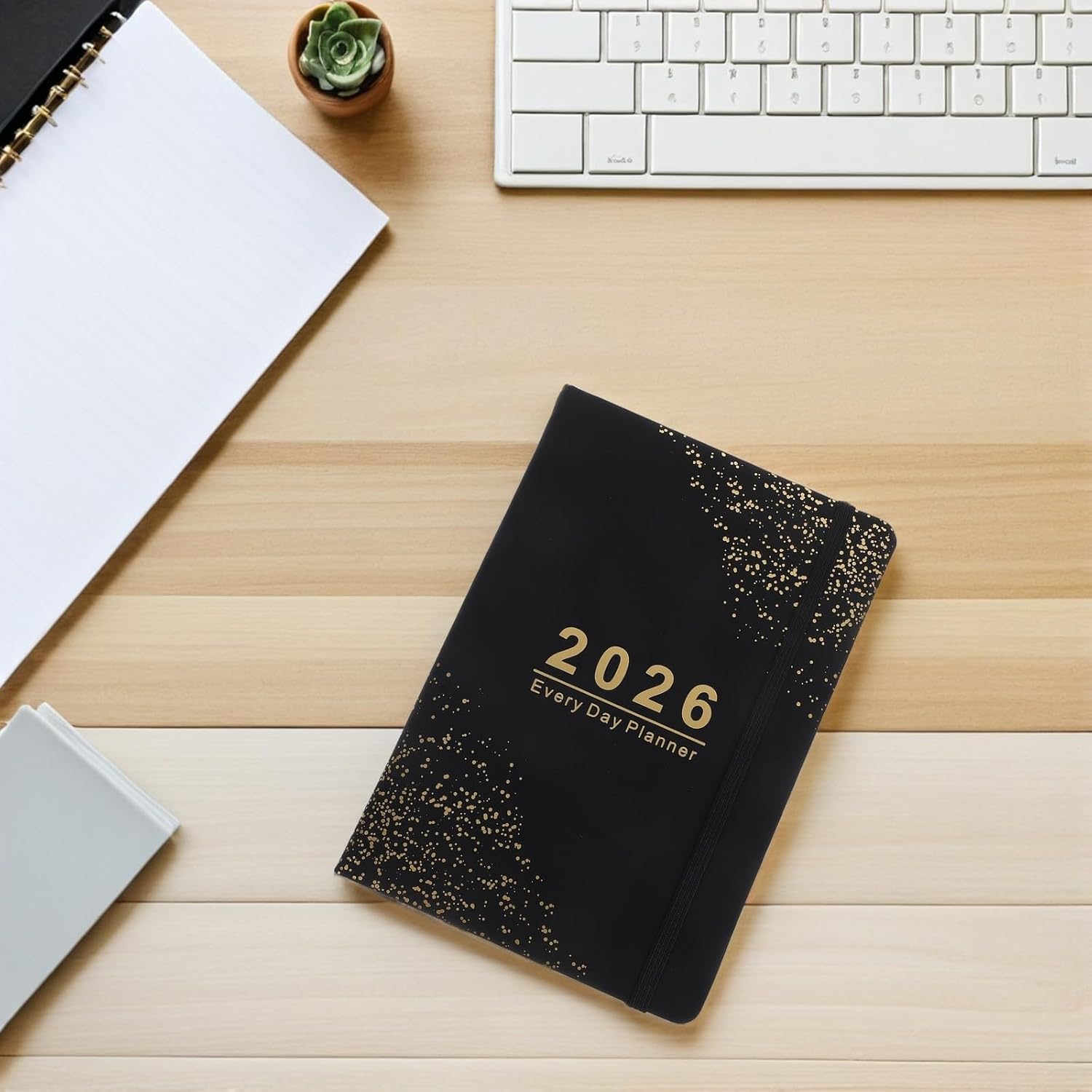 Cabilock Tagesplaner 2026 Hardcover – 365 Tage Planer mit Stundenplan Englisches Layout Kompakter Taschenplaner für Berufstätige Reisetauglich Tintenfestes Papier – Bild 7