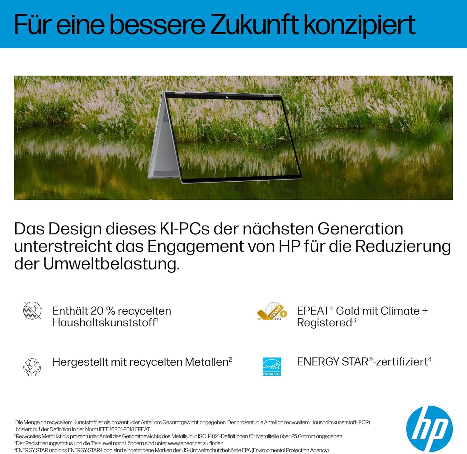 HP OmniBook X Flip 2-in-1 Next Gen AI Laptop, AMD Ryzen AI 5 340 (6C), Dedicated NPU for AI, 50 NPU Tops, Copilot+ PC, 16 Inch WUXGA 1920 x 1200 Touchscreen, 16 GB, 512 GB SSD, Win11, QWERTZ, Silver – Bild 14