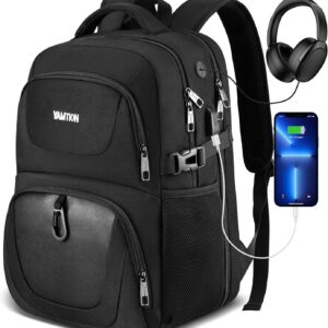 YAMTION Large 17 Inch Laptop Backpack Men Women School Backpack Teenager School Bag School Bag Men Boys University School Work Office Waterproof