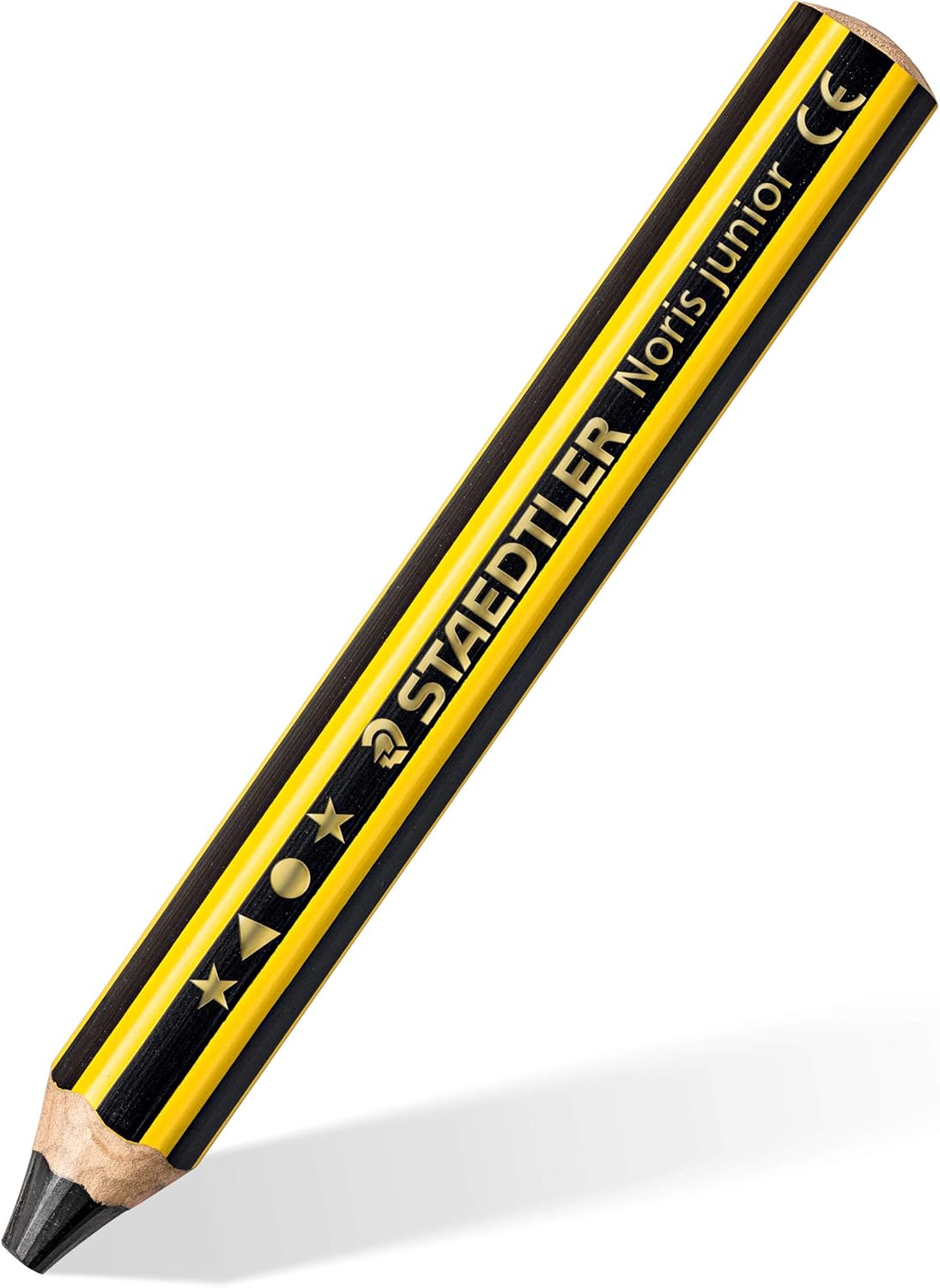STAEDTLER Noris Junior 141 Children's Pencil, Perfect for Small Children's Hands, Extra Shatterproof, Dermatologically Tested, Hardness 2B, Quality Made in Germany, 141-2B BK – Bild 2