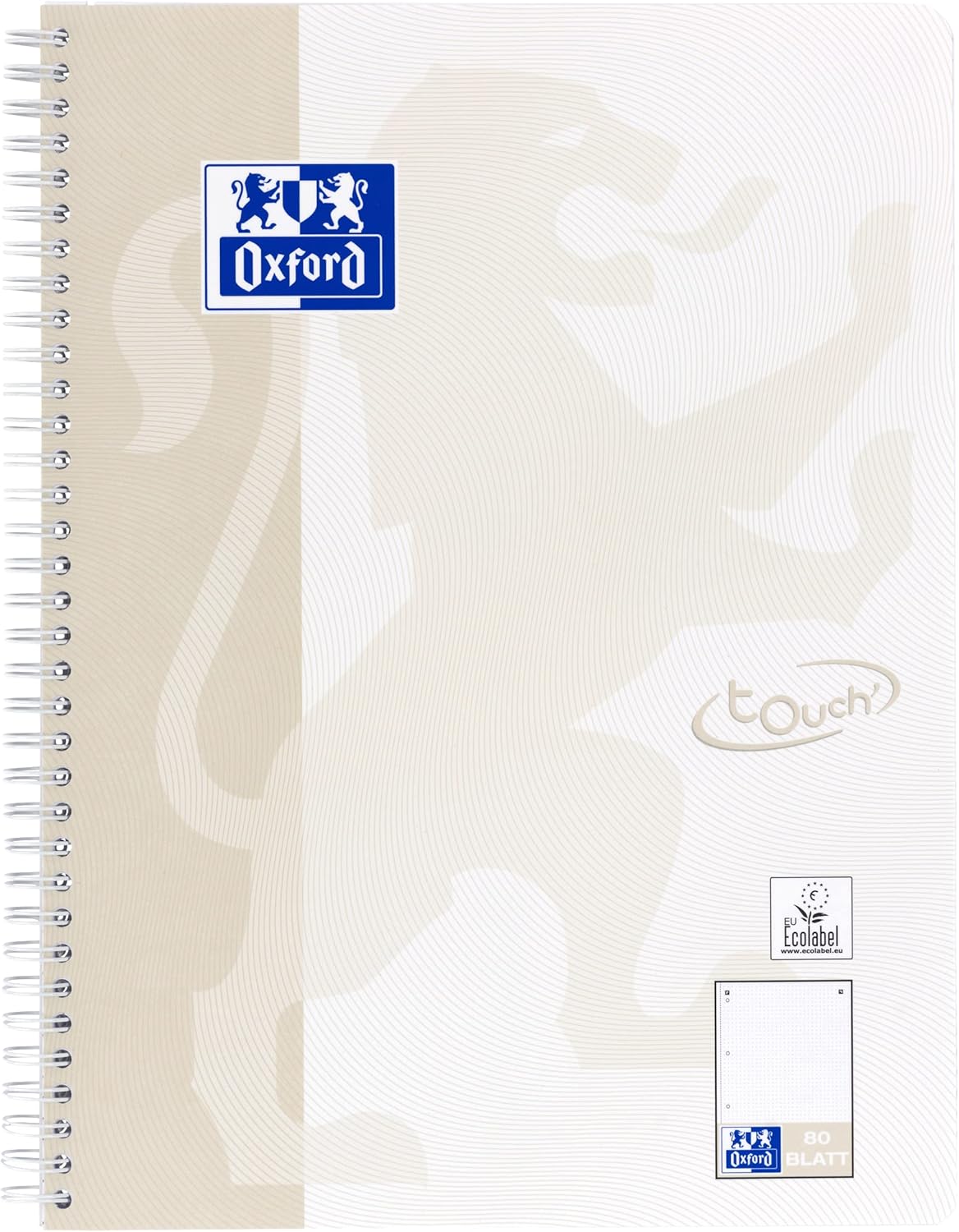 Oxford Touch Notepad A4 Dotted / Dotted 160 Pages Light Grey Pack of 3 – Bild 2
