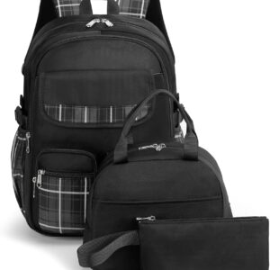 Large School Backpack Set for Girls Middle School Teen Girls School Bag Set Casual Daypack