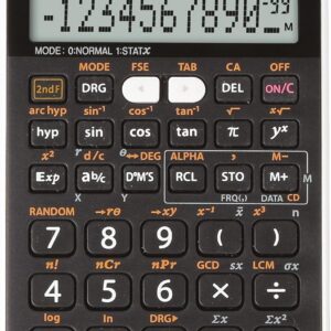 SHARP EL-510 RT Scientific School Calculator (D.A.L. Input, Solar, 1 Line, 10 + 2 Digits) Black/White