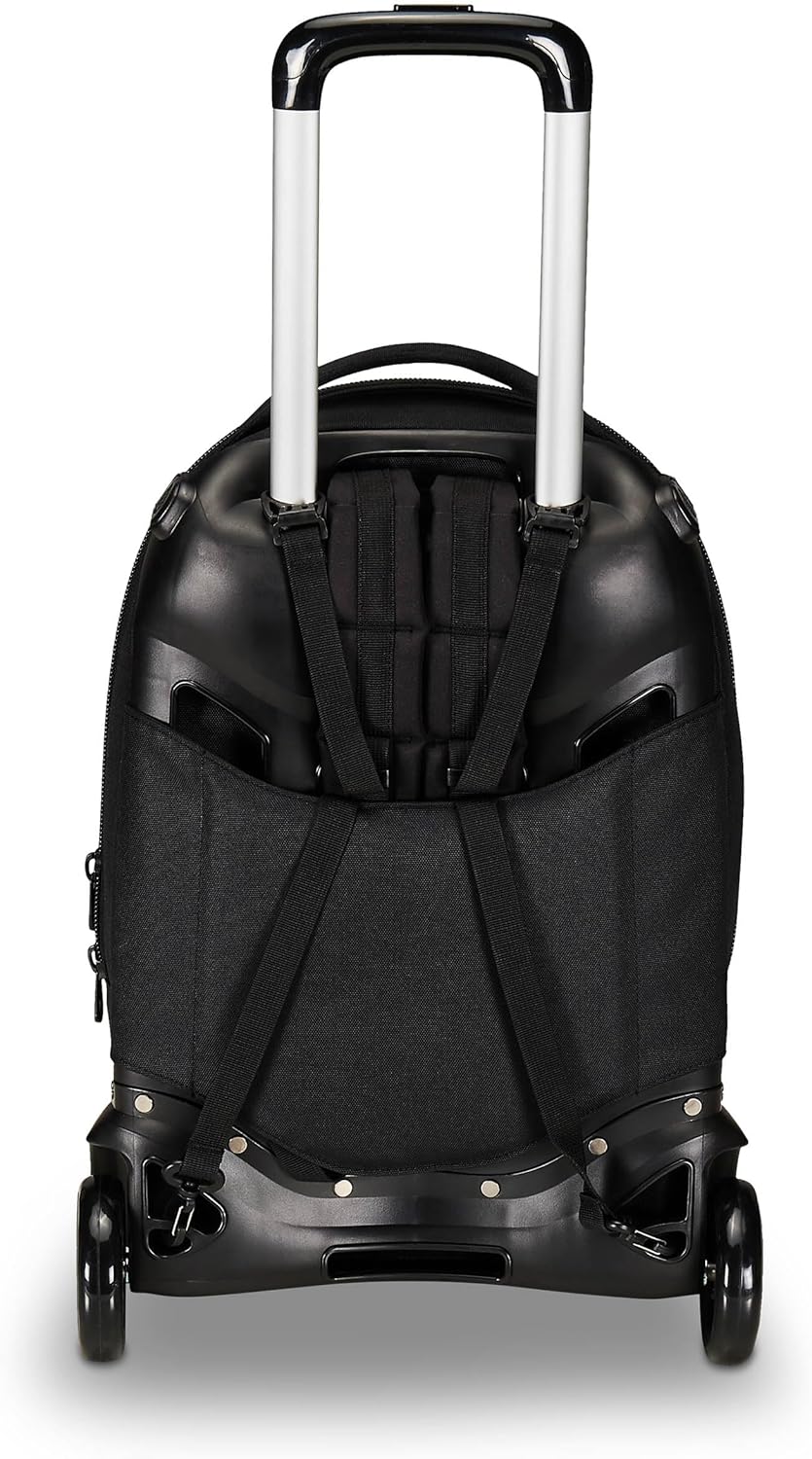 Invicta New Tech Trolley Satchel 3 in 1 Backpack with Removable Trolley Pull Backpack with Multi Pockets Wheels for School Travel and Leisure Boys Girls Black – Bild 3