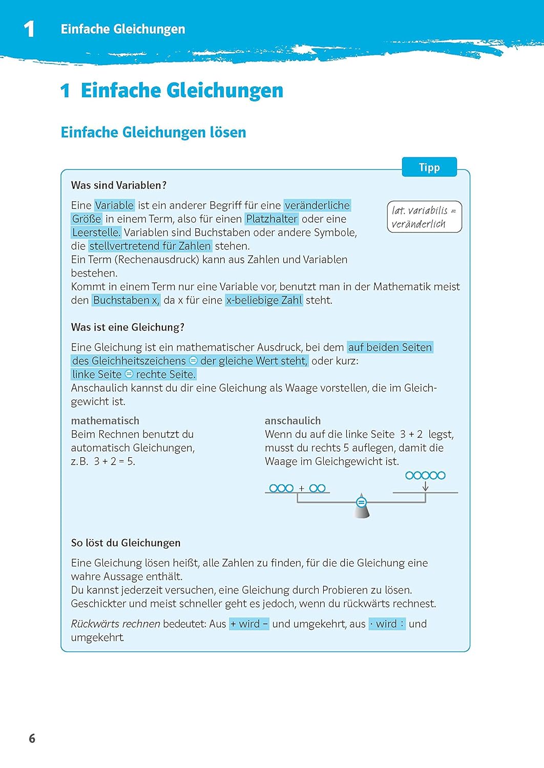 Klett 10-Minuten-Training Mathematik Gleichungen lösen 7. - 10. Klasse: Kleine Lernportionen für jeden Tag – Bild 3