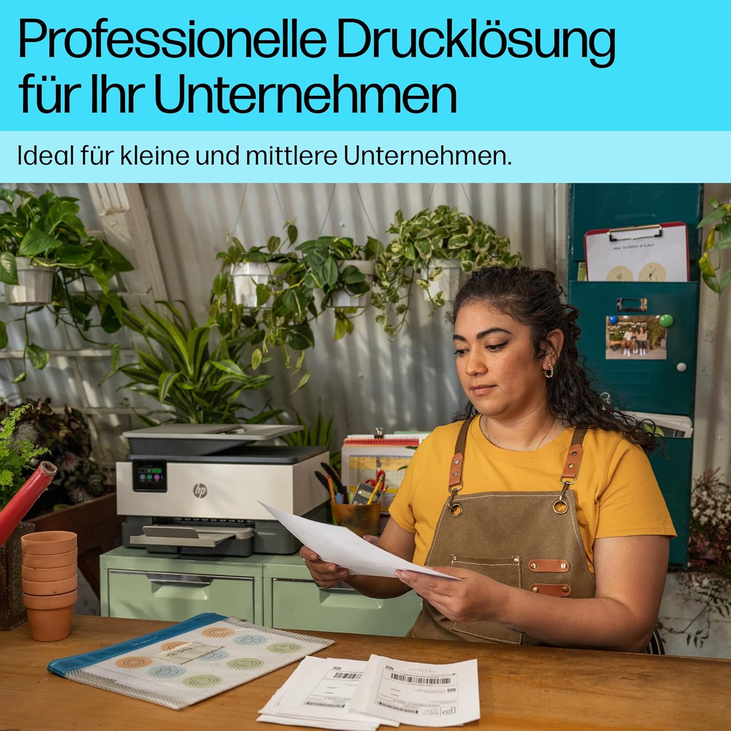 HP OfficeJet Pro 9120e Multifunction Printer, 3 Months Free Printing with HP Instant Ink Included, HP+, Printer, Scanner, Copier, Fax, Wi-Fi, LAN, Duplex, Airprint, Grey/White – Bild 7