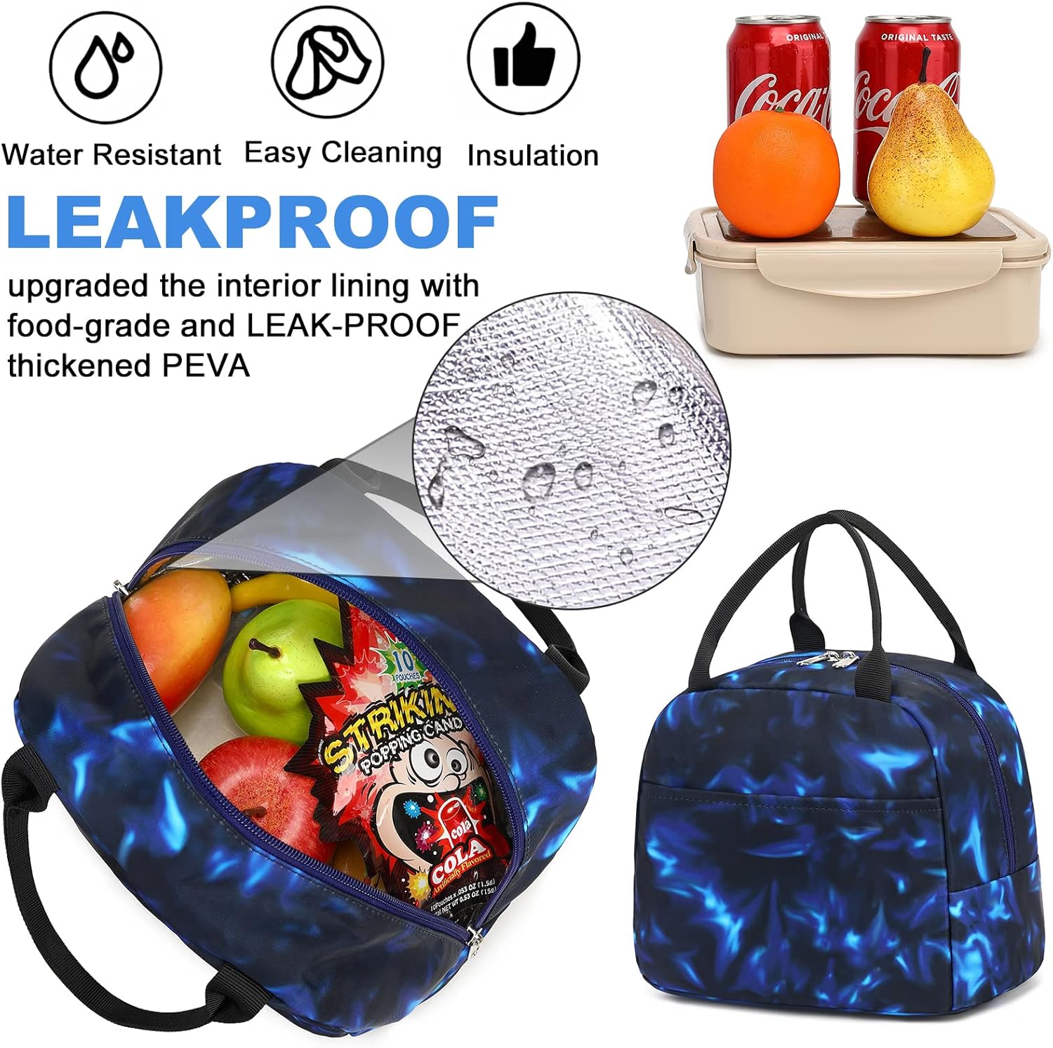 LEDAOU School Backpack Boys Teenagers Children Juvenile Girls Daypack Girls Leisure Backpack, blue, Backpack – Bild 6