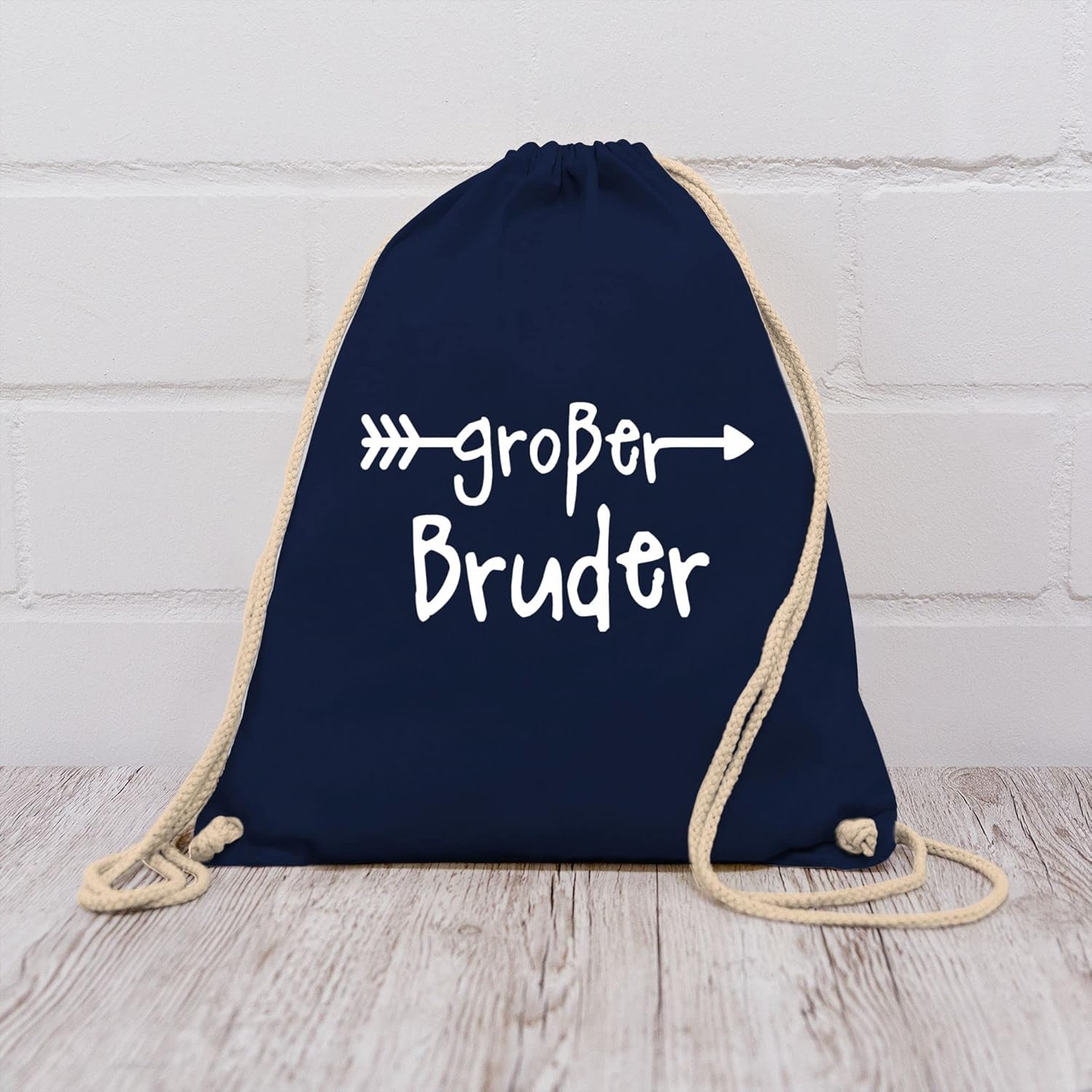 Shirtracer - Sibling Brother and Sister - Großer Bruder - Gym bag and fabric bag made of cotton – Bild 7