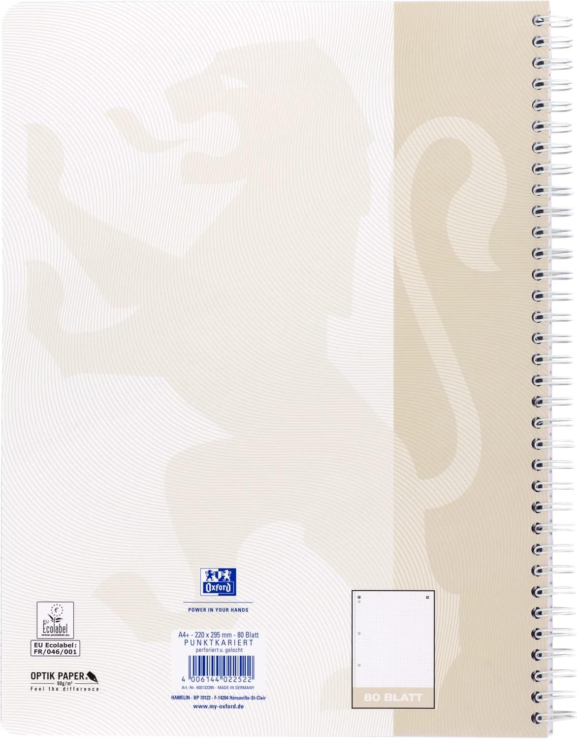 Oxford Touch Notepad A4 Dotted / Dotted 160 Pages Light Grey Pack of 3 – Bild 7