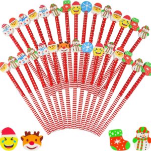Egg Night Pencils Set of 30 Christmas Children's Pencil with Eraser for Birthday Party Bags Children Christmas Party Favour