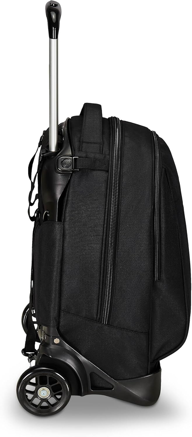 Invicta New Tech Trolley Satchel 3 in 1 Backpack with Removable Trolley Pull Backpack with Multi Pockets Wheels for School Travel and Leisure Boys Girls Black – Bild 2