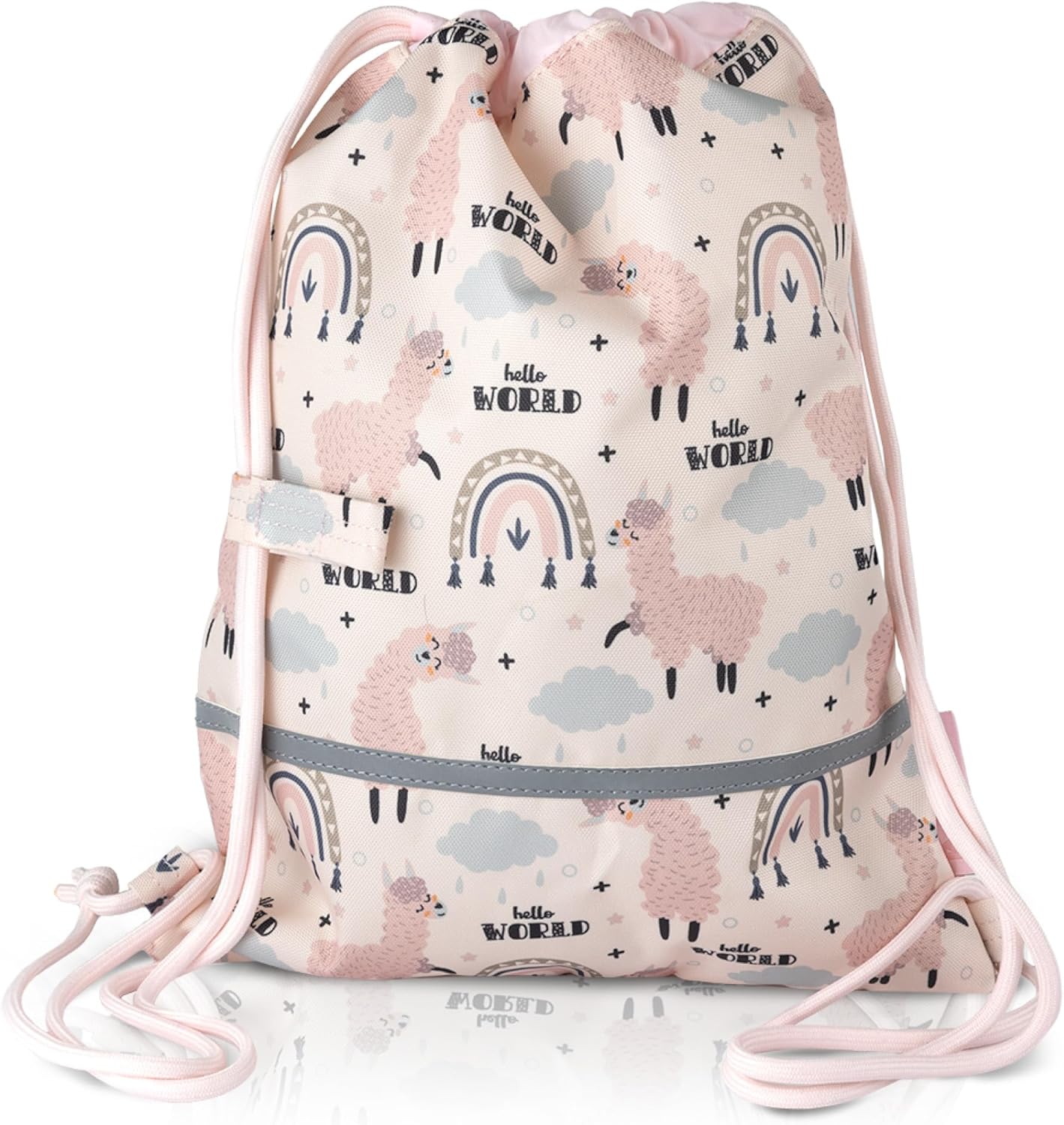 Children, Toddlers Gym Bag, Fabric Bag for Nursery, Sustainable, Water-Repellent, Reflectors, Chest Band
