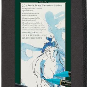 Faber-Castell Albrecht Dürer 160316 Watercolour Marker with Zip Case Pack of 30