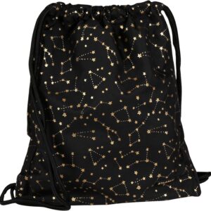 sarcia.eu STARPAK Stars Black Gym Bag 46 x 35.5 cm, black