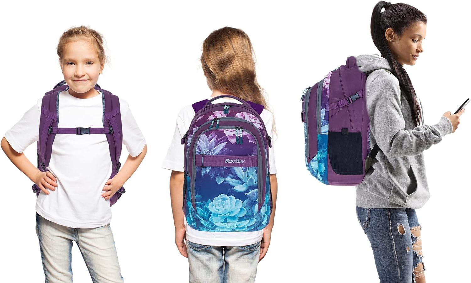 Bestway School Backpack 4 Pieces Set Boys Girls Evolution Packer Evo School Folder Backpack School Bag Laptop Backpack School 40177 Sports Bag Pencil Case Laptop Case +rsm lh – Bild 7