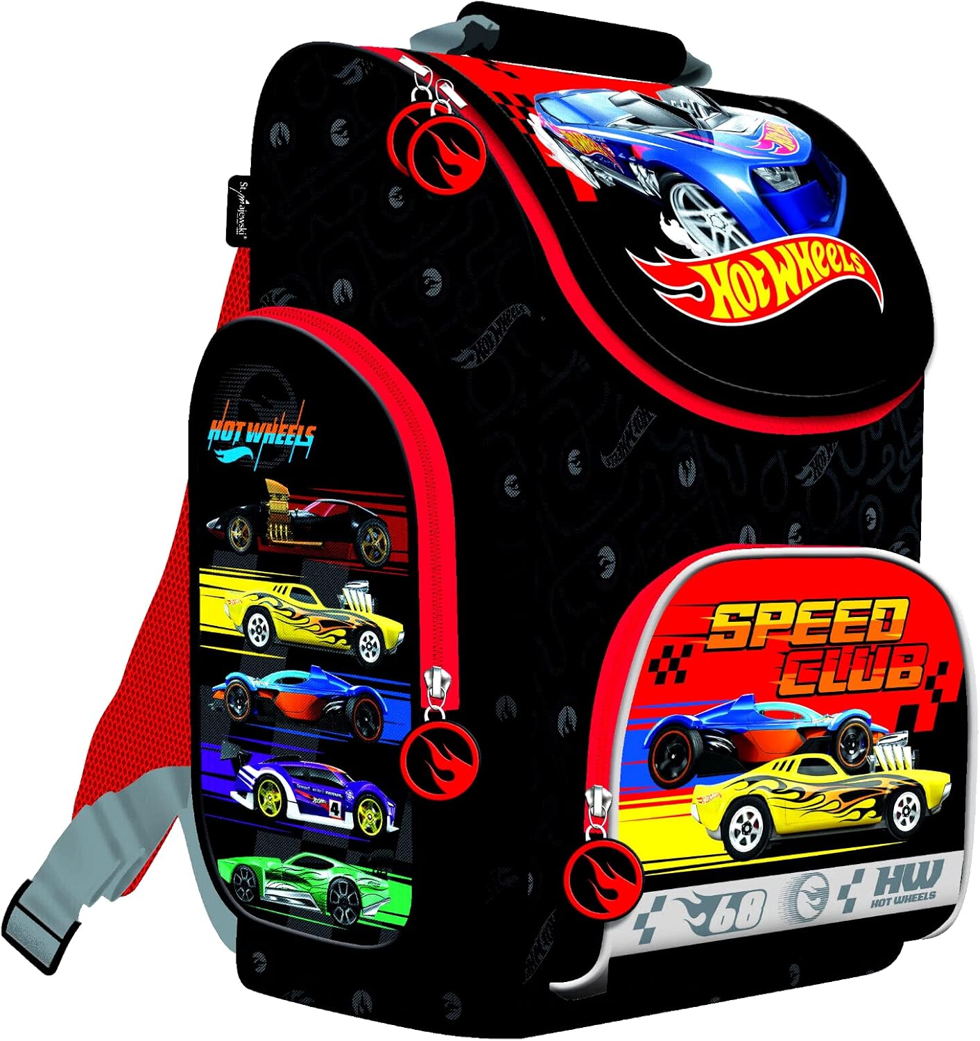 Hot Wheels Cars Cars 8 Pieces School Bag Satchel School Bag Tornister Bag Set with Sticker Kids4shop – Bild 2