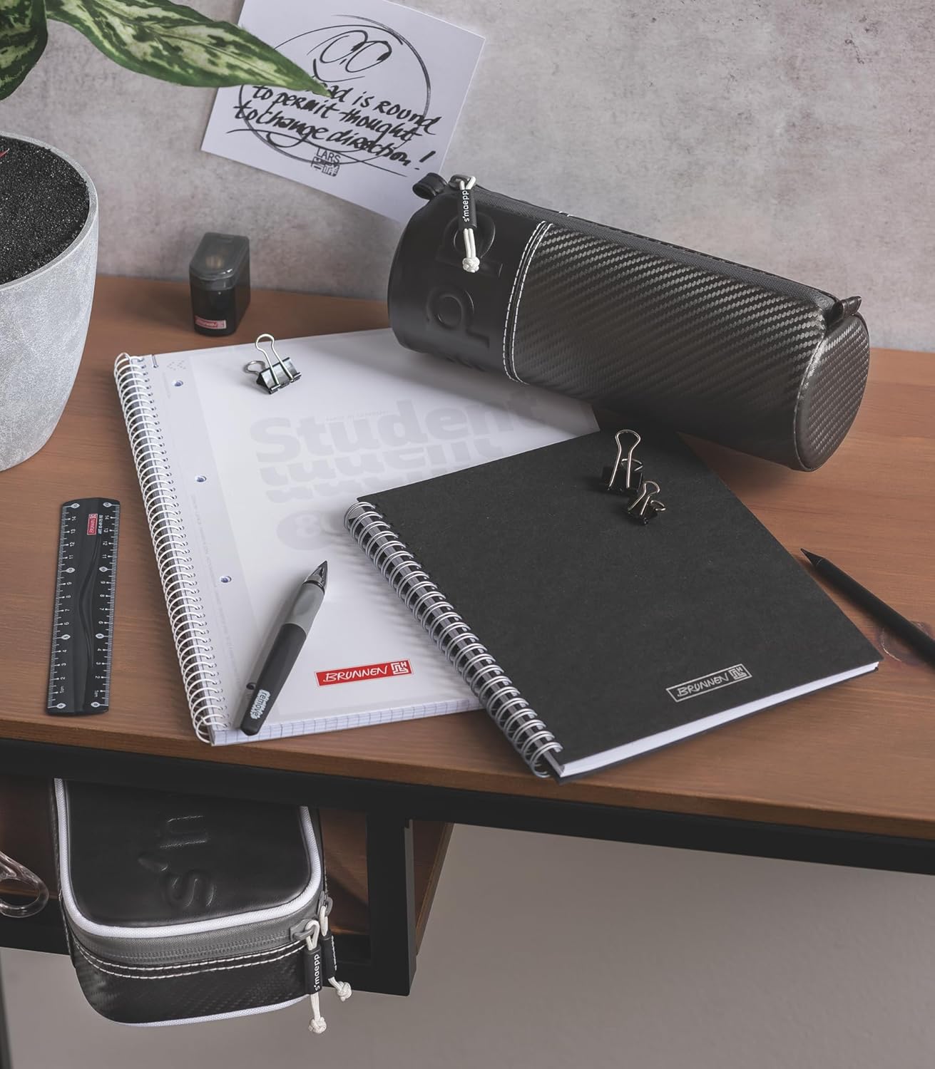 BRUNNEN College Notepad Premium Student "White" | A4, Line Style 28, 80 Sheets, White – Bild 7