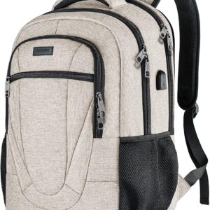 BIKROD Men’s and Women’s Backpack, School Backpack for Boys, Girls, Teenagers, Waterproof Backpack, 17.3 inch Laptop Bag with USB Charging Port, Work, Travel, Hiking Backpack with Anti-Theft Bag