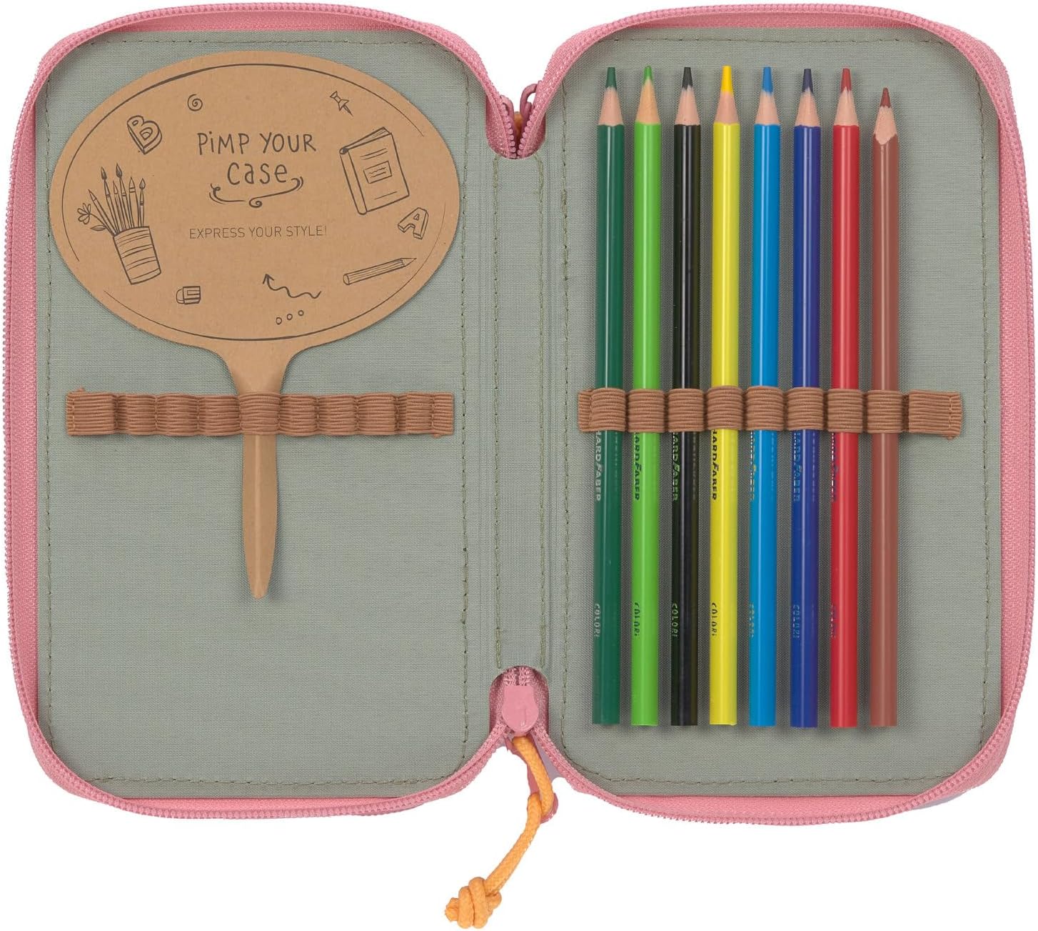 LÄSSIG Unisex Children's School Triple Pencil Case Luggage Children's Toy, pink, pencil case – Bild 5