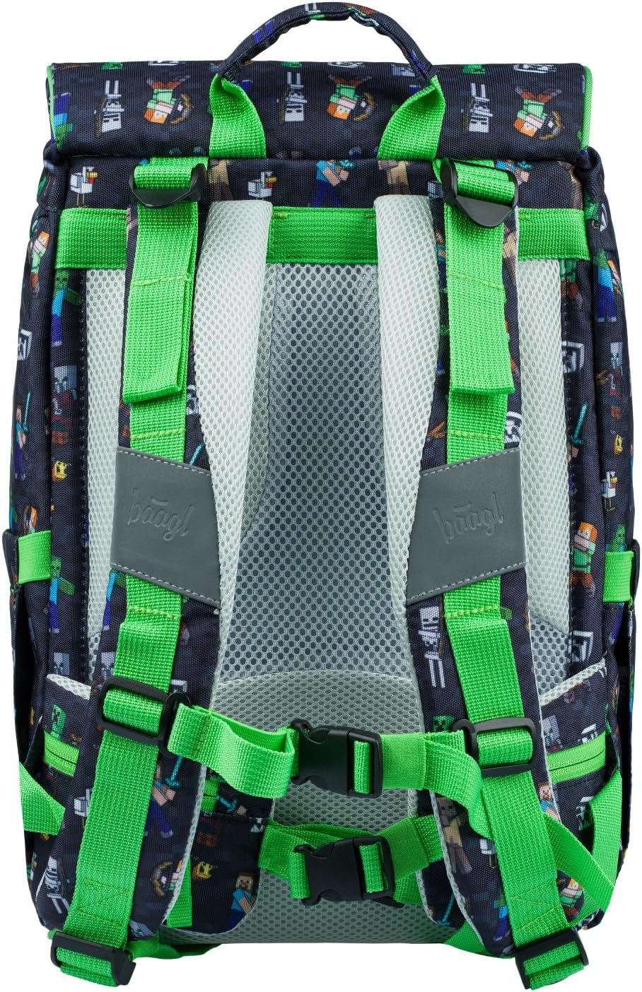Baagl School Bag Boys for 1st Grade, Airy School Bag Set 3 Pieces, Primary School Backpack for Kids, Satchel for School, Satchel, Minecraft, M, backpack set – Bild 4