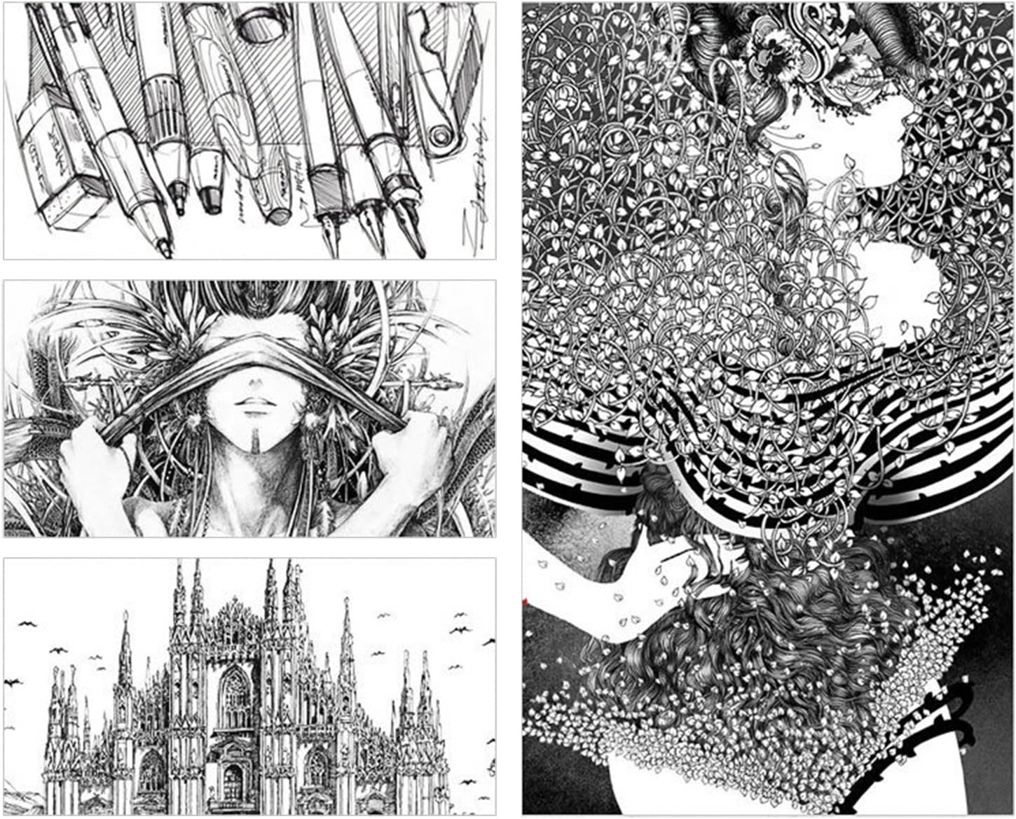 Premium Fine Liner Pens Set, Office Documents For Sketching, Artist Illustration, Technical Drawing, Ideal For Calligraphy Writing, Shopping Lists, Notes And Appointments – Bild 7