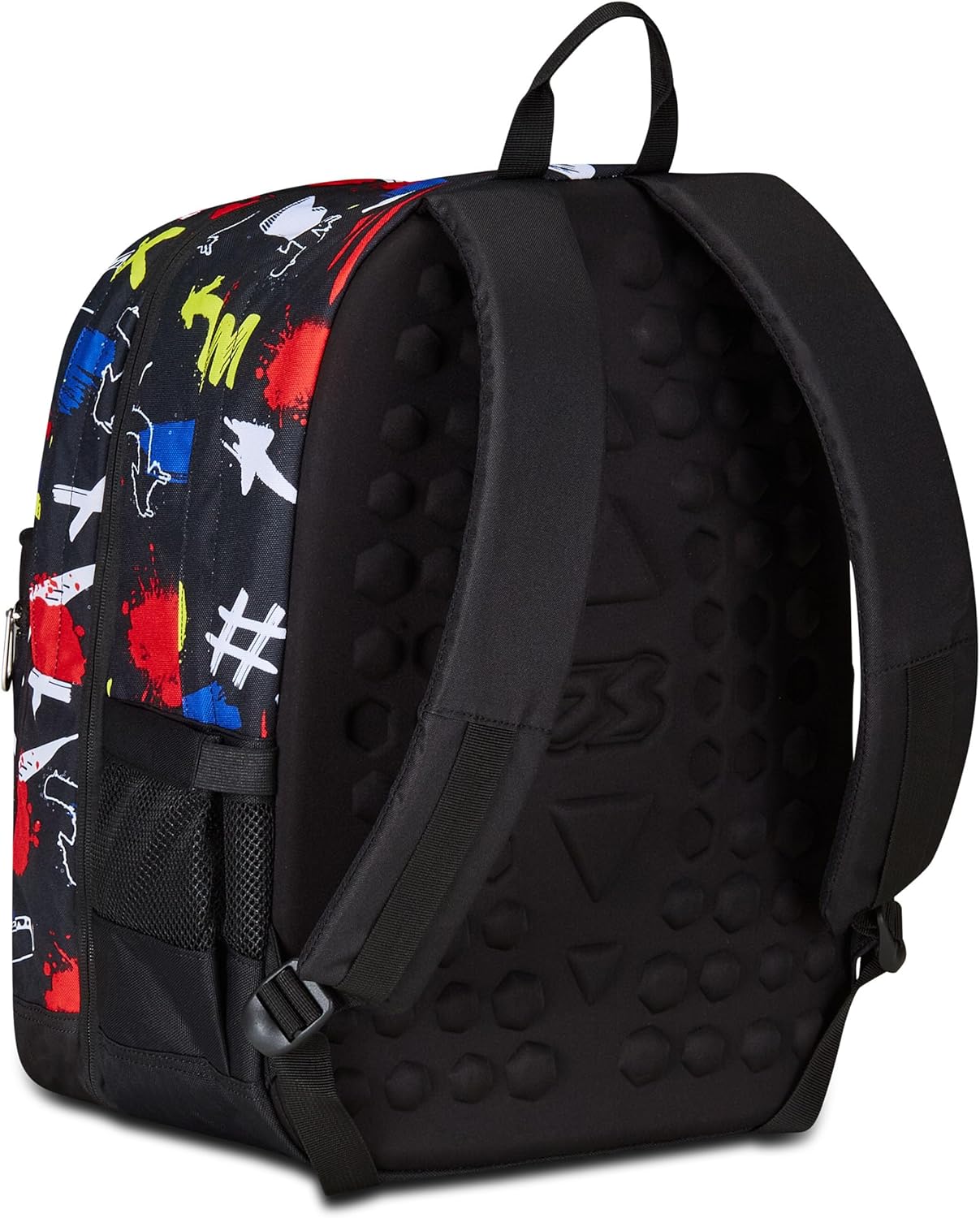 Seven Reversible Backpack, School Bag for Girls and Boys, Satchel School Gymnasium Sport Leisure with Bottle Compartment, Laptop Compartment, with Headphones, Padded, Extra Pocket, Black/Red – Bild 6