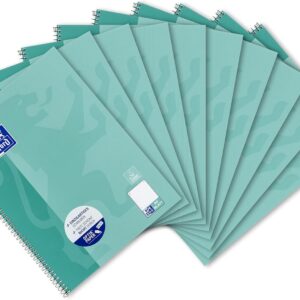 Oxford College Notepad School A4 Squared with Double Margin 80 Sheets